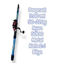 Deepcast 3.00 mt Ayaz5000 Metal kafa Olta Seti